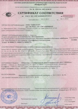 2015.06.25 Электросталь - Услуги по ремонту и техническому обслуживанию приборов радиоэл. аппаратуры